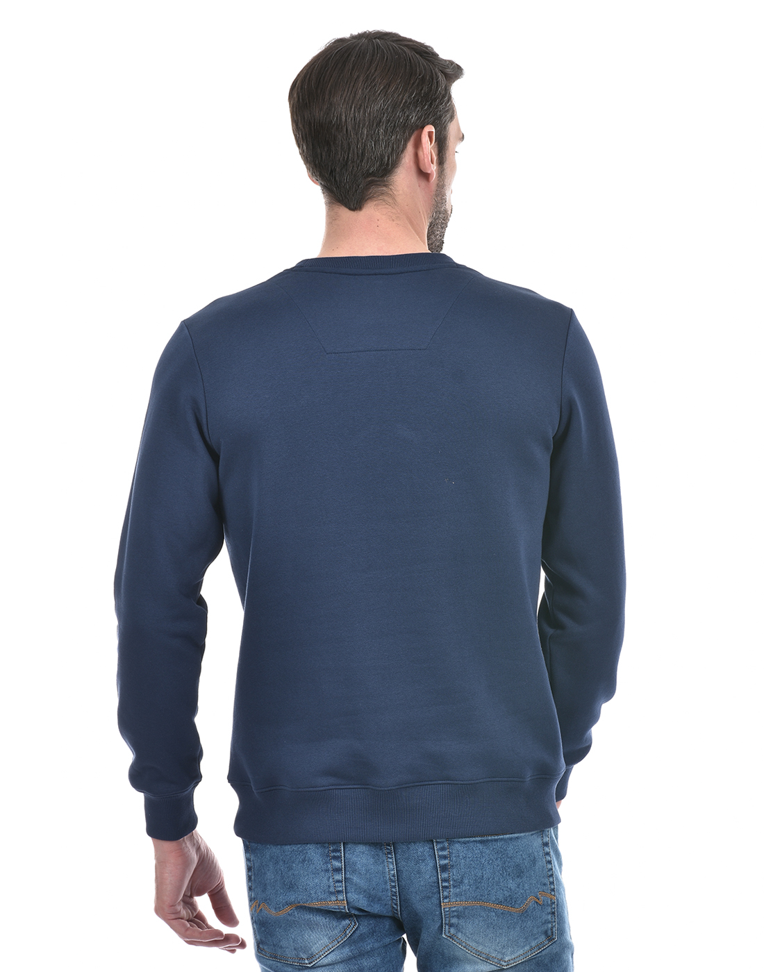 Numero Uno Men Typography Blue Sweat Shirt